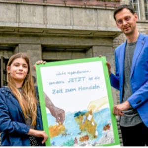 Verleihung des Sonderpeises in Neukölln vom sechsten Plakatwettbewerb