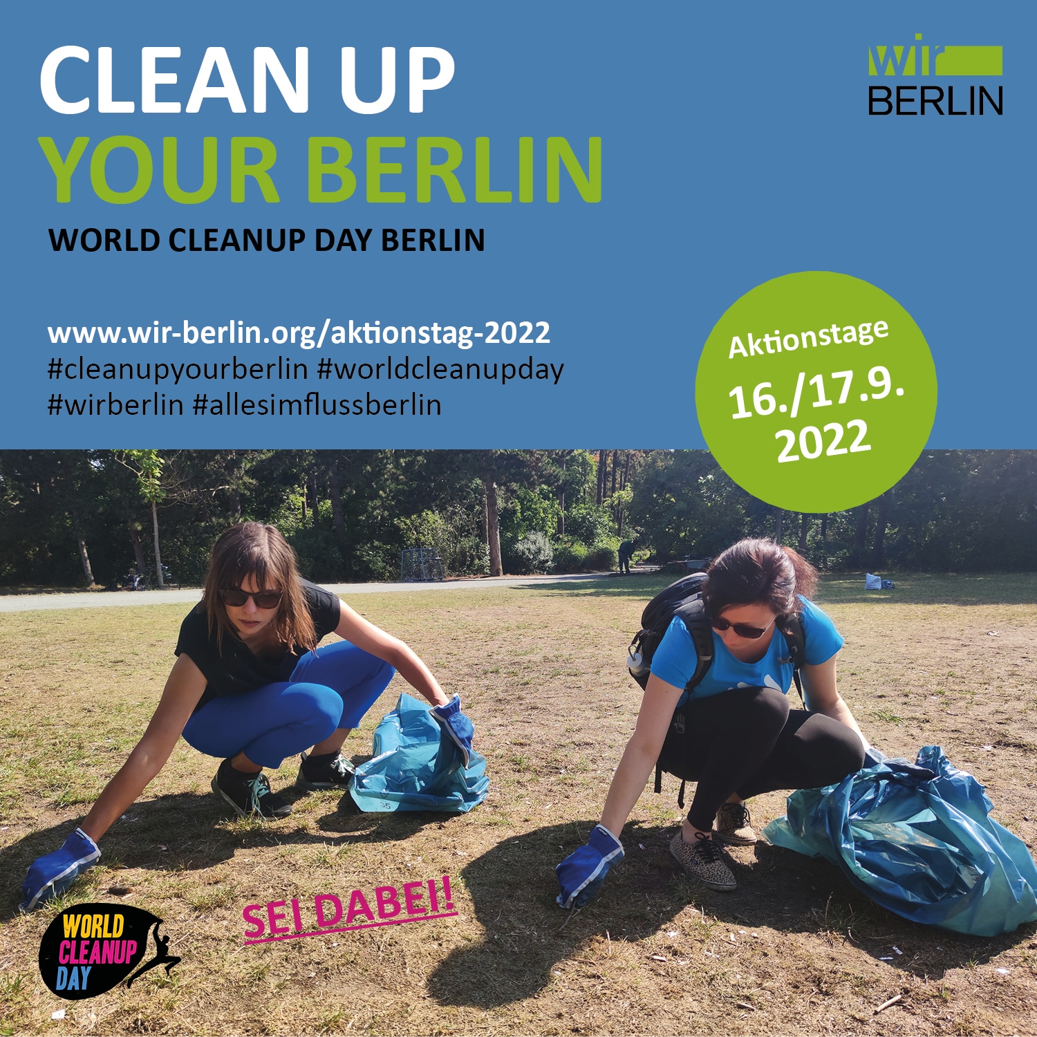 World Cleanup Day in Berlin am 16. und 17. September 2022.