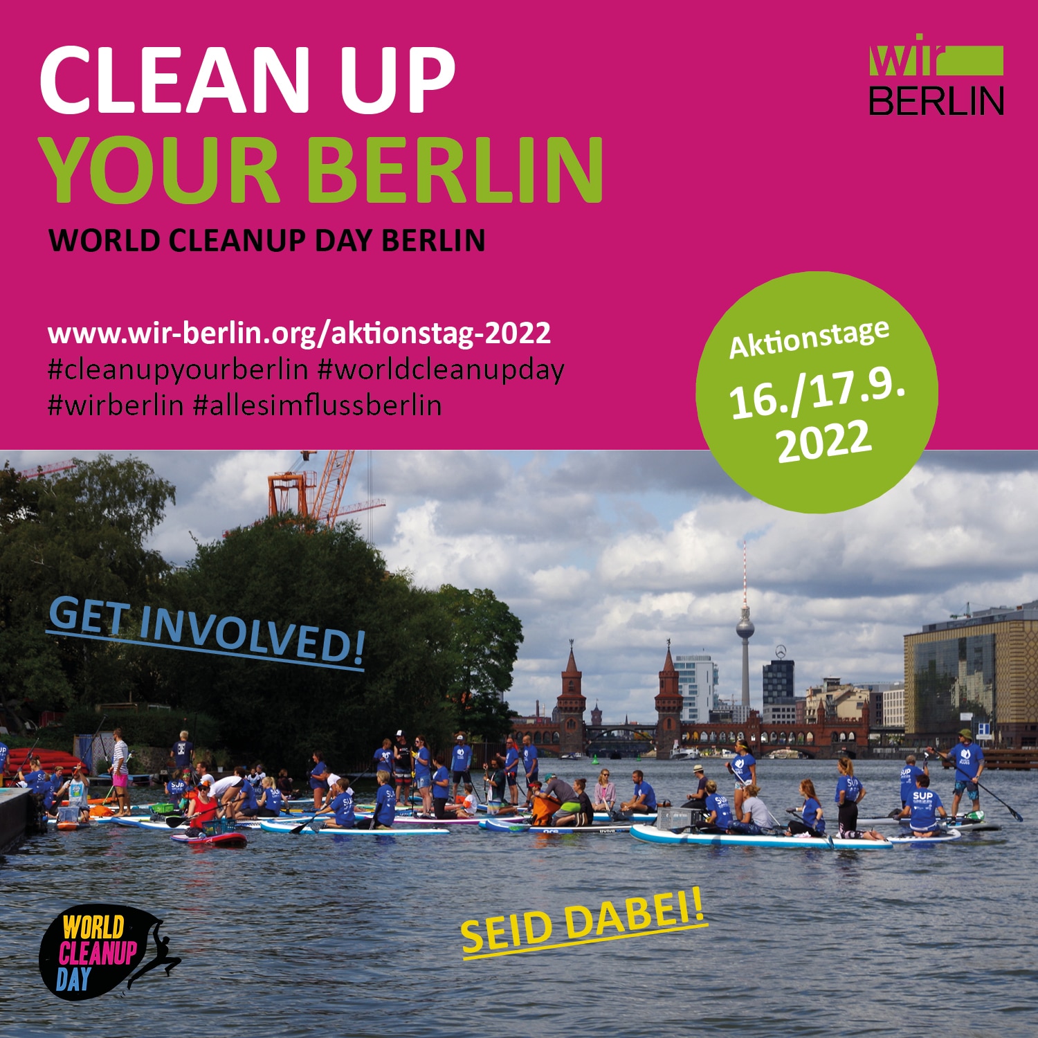 World Cleanup Day in Berlin am 16. und 17. September 2022.