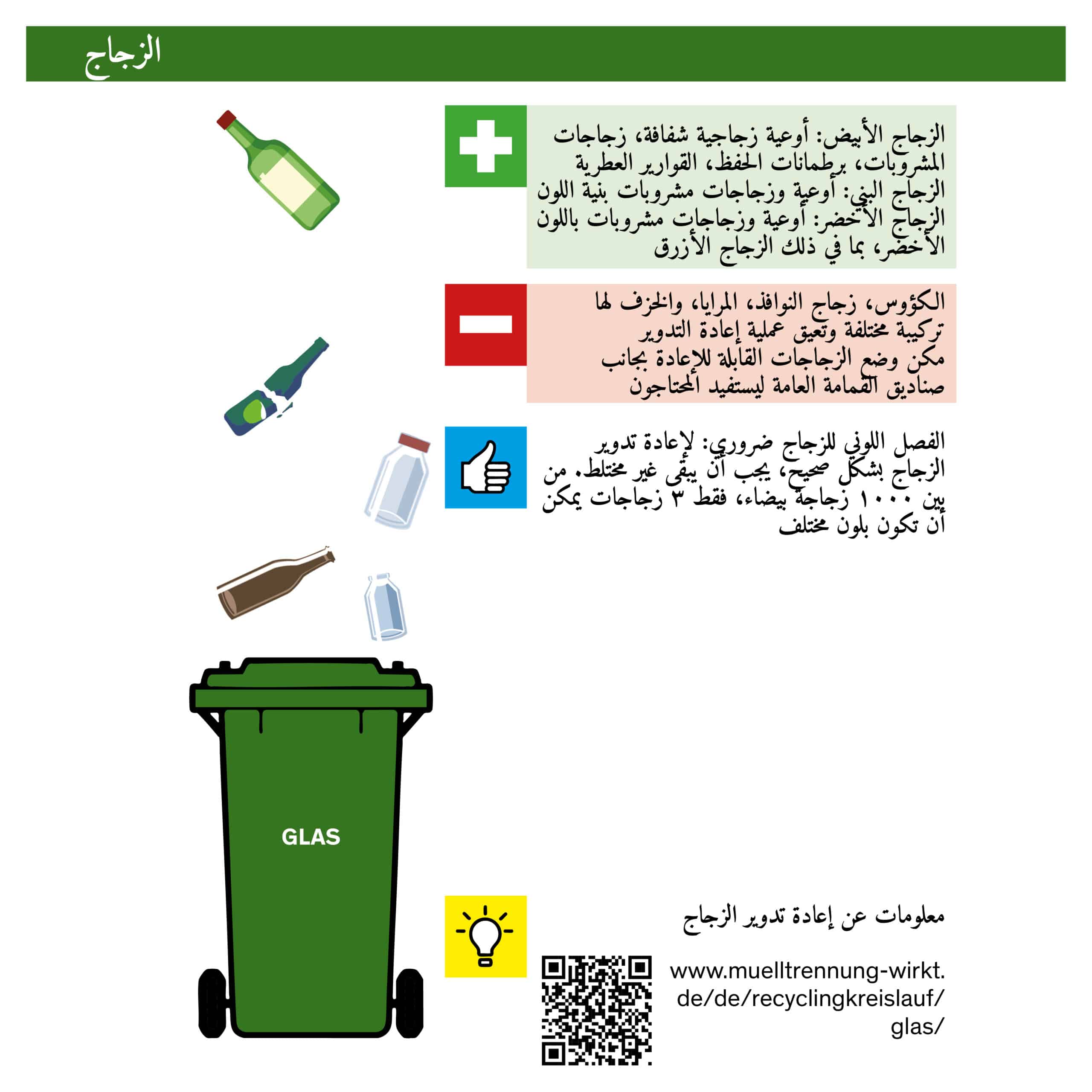 MÜLL-KNIGGE in arabisch